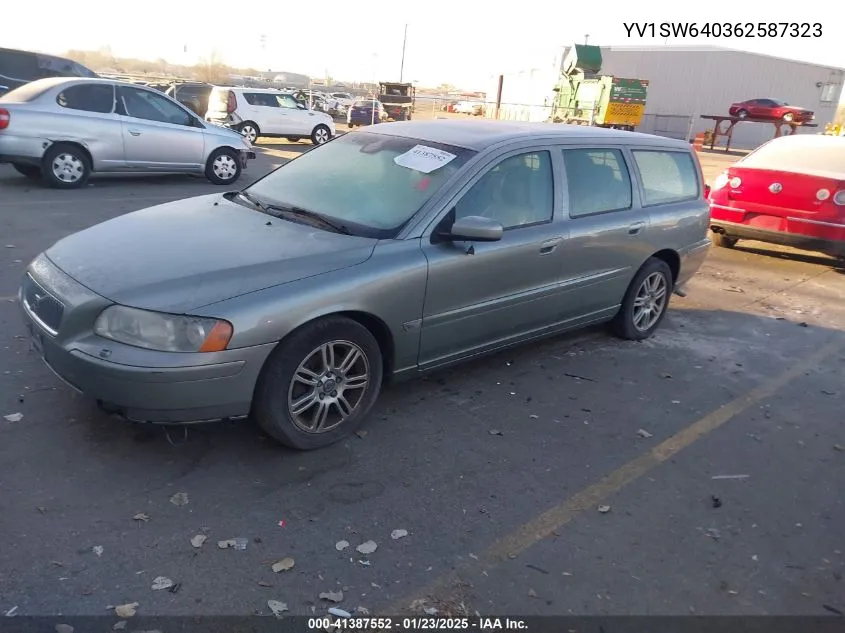 2006 Volvo V70 2.4 VIN: YV1SW640362587323 Lot: 41387552