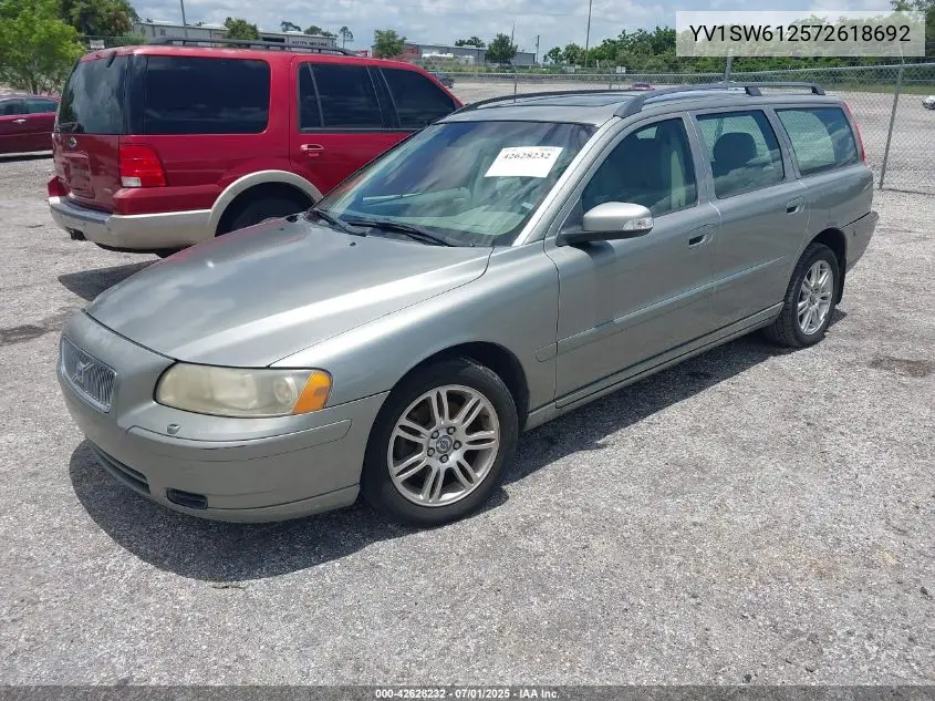 2007 Volvo V70 2.4 VIN: YV1SW612572618692 Lot: 42628232