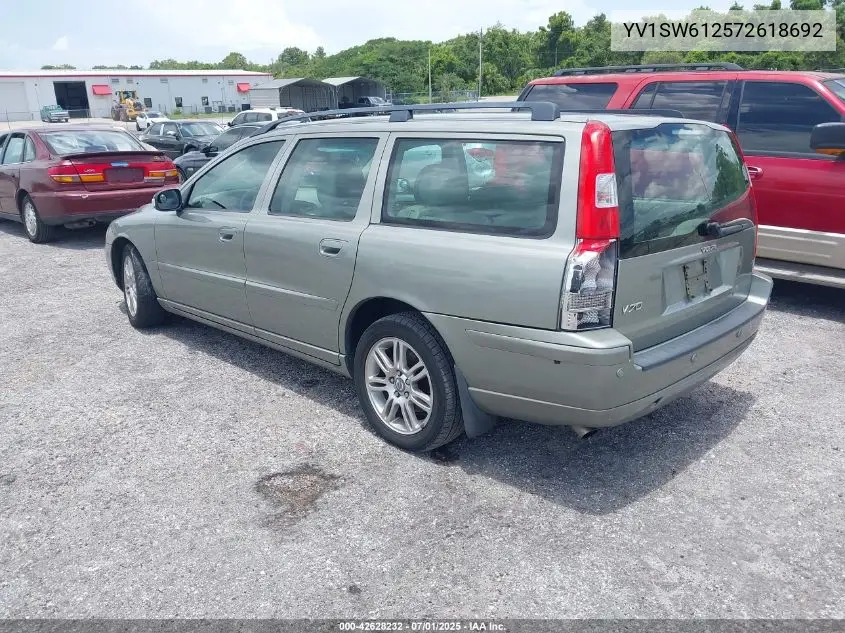 2007 Volvo V70 2.4 VIN: YV1SW612572618692 Lot: 42628232