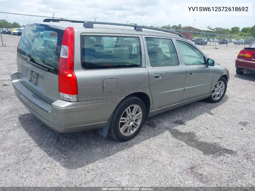2007 Volvo V70 2.4 VIN: YV1SW612572618692 Lot: 42628232