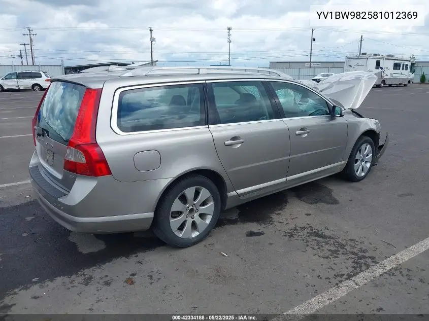 2008 Volvo V70 3.2 VIN: YV1BW982581012369 Lot: 42334188