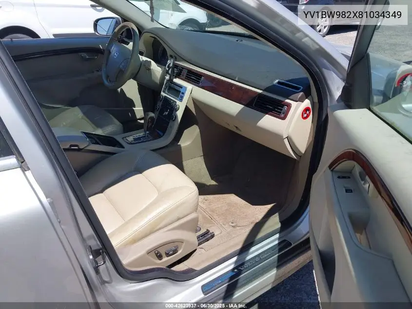 2008 Volvo V70 3.2 VIN: YV1BW982X81034349 Lot: 42623937