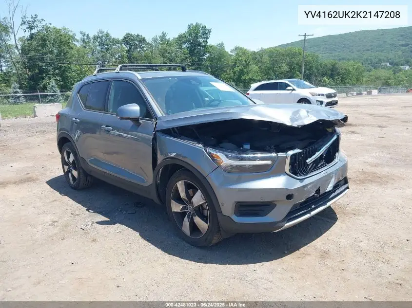 2019 Volvo Xc40 T5 Momentum VIN: YV4162UK2K2147208 Lot: 42481023