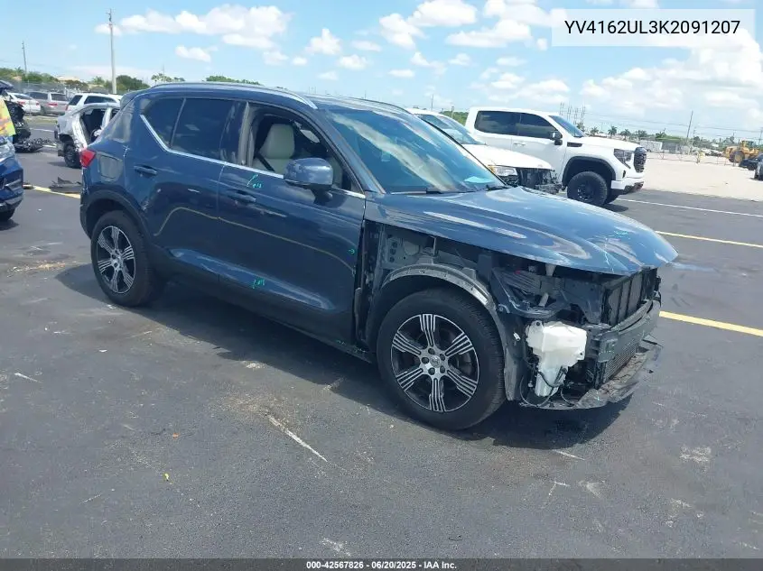 2019 Volvo Xc40 T5 Inscription VIN: YV4162UL3K2091207 Lot: 42567826