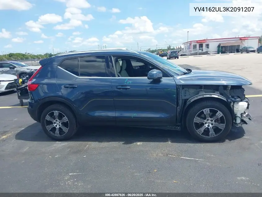 2019 Volvo Xc40 T5 Inscription VIN: YV4162UL3K2091207 Lot: 42567826