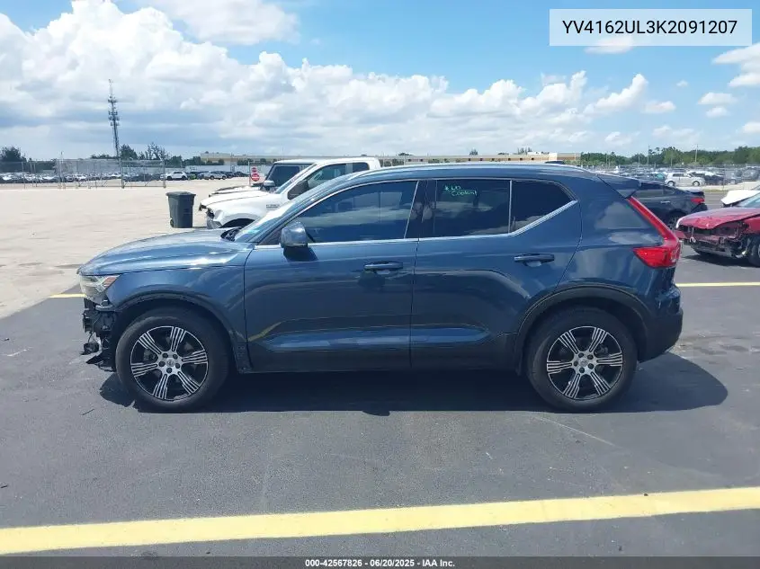 2019 Volvo Xc40 T5 Inscription VIN: YV4162UL3K2091207 Lot: 42567826