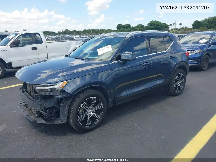 2019 Volvo Xc40 T5 Inscription VIN: YV4162UL3K2091207 Lot: 42567826