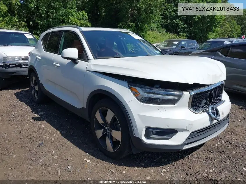 2019 Volvo Xc40 T5 Momentum/T5 R-Design VIN: YV4162XZXK2018433 Lot: 42596710