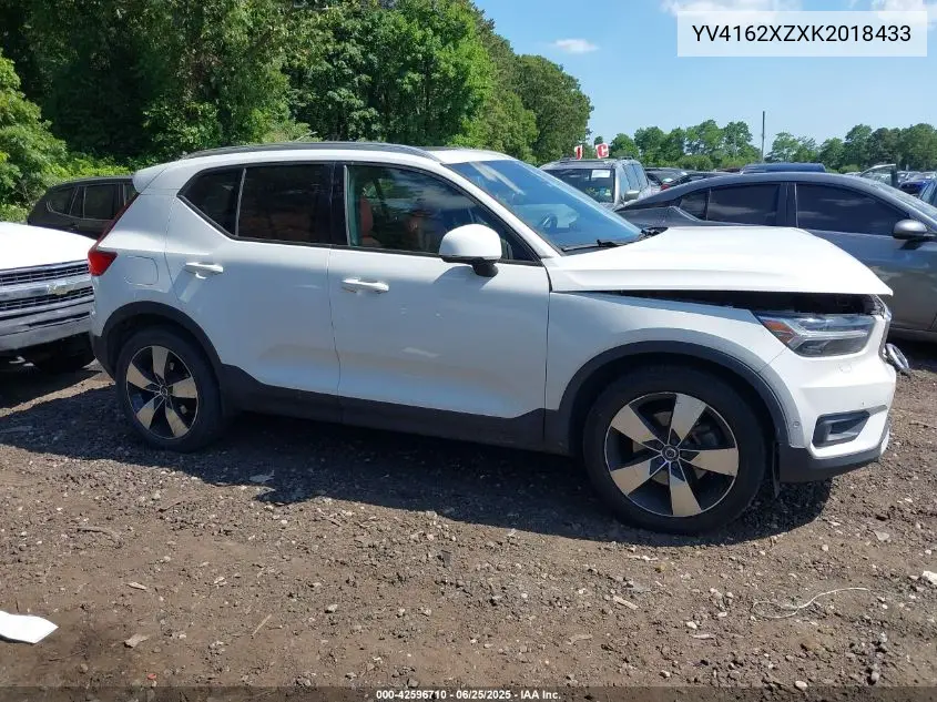 2019 Volvo Xc40 T5 Momentum/T5 R-Design VIN: YV4162XZXK2018433 Lot: 42596710