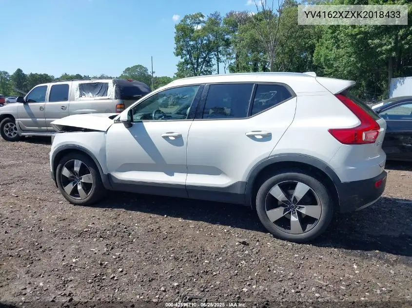 2019 Volvo Xc40 T5 Momentum/T5 R-Design VIN: YV4162XZXK2018433 Lot: 42596710