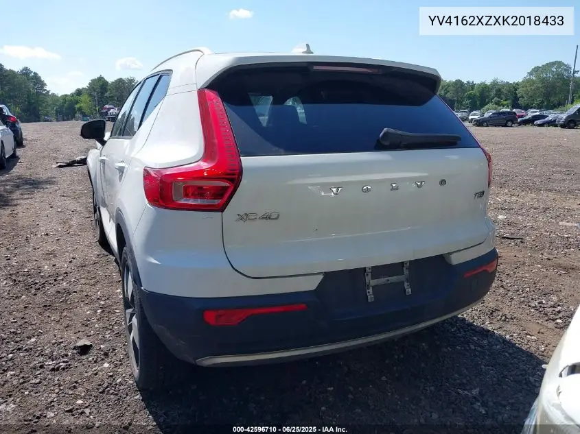 2019 Volvo Xc40 T5 Momentum/T5 R-Design VIN: YV4162XZXK2018433 Lot: 42596710