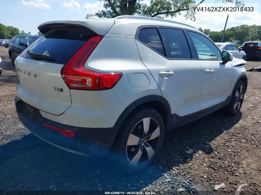 2019 Volvo Xc40 T5 Momentum/T5 R-Design VIN: YV4162XZXK2018433 Lot: 42596710