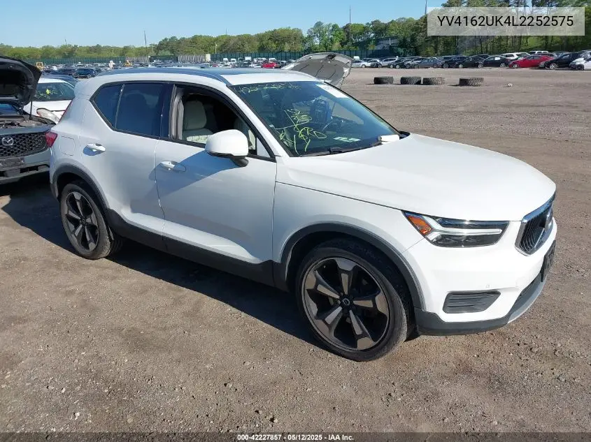 2020 Volvo Xc40 T5 Momentum VIN: YV4162UK4L2252575 Lot: 42227857