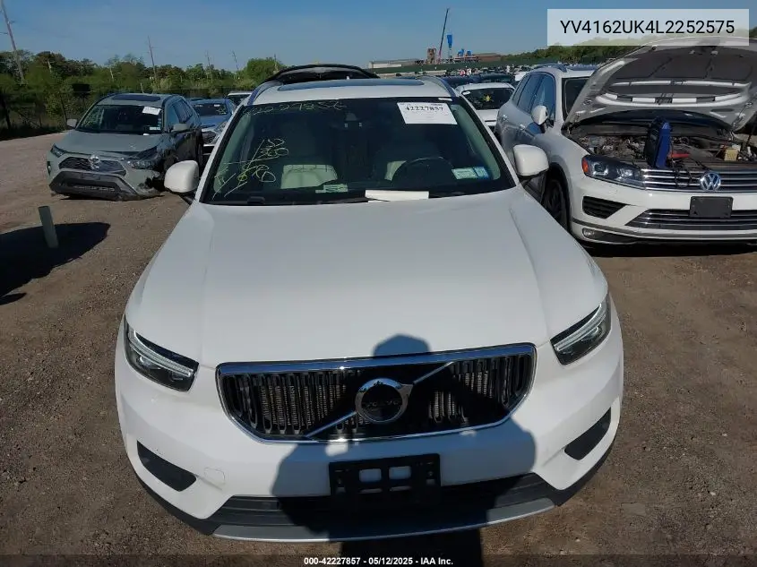2020 Volvo Xc40 T5 Momentum VIN: YV4162UK4L2252575 Lot: 42227857