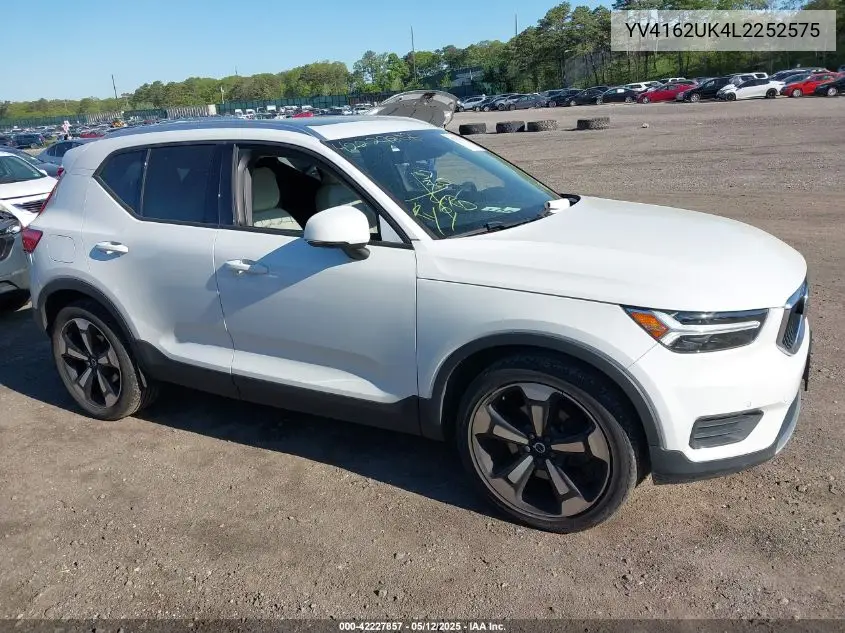 2020 Volvo Xc40 T5 Momentum VIN: YV4162UK4L2252575 Lot: 42227857