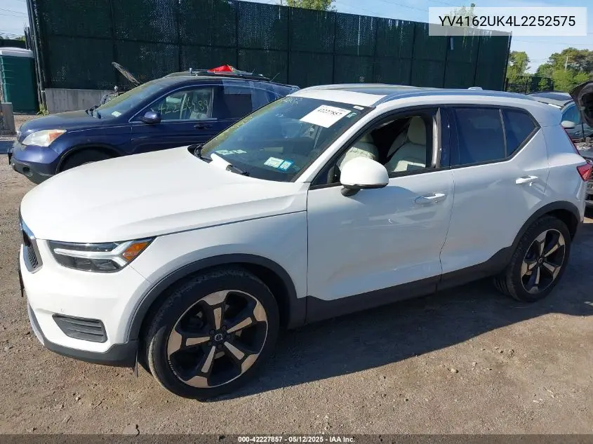 2020 Volvo Xc40 T5 Momentum VIN: YV4162UK4L2252575 Lot: 42227857
