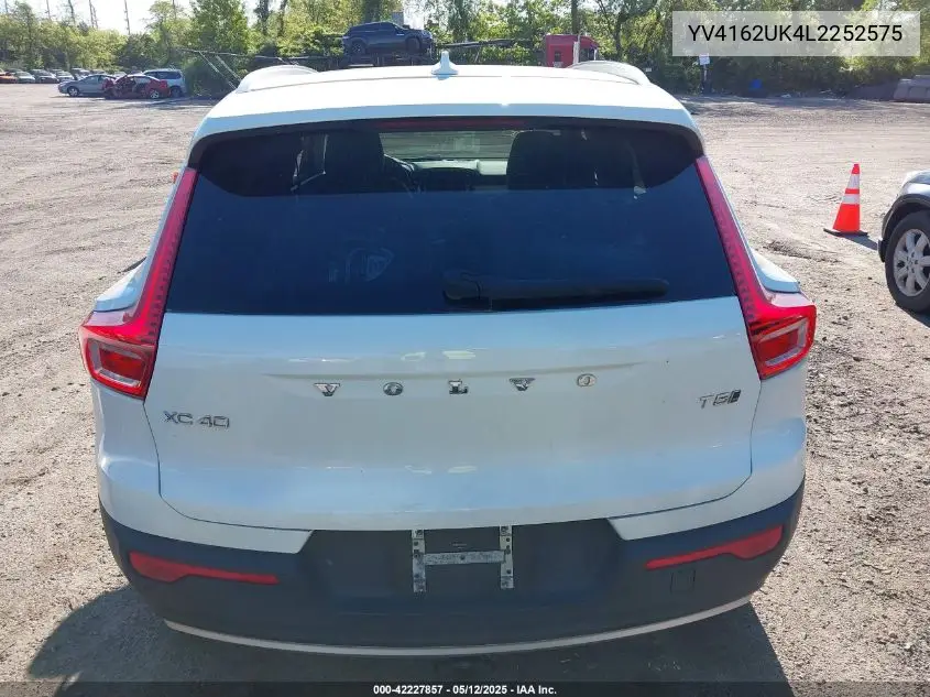 2020 Volvo Xc40 T5 Momentum VIN: YV4162UK4L2252575 Lot: 42227857