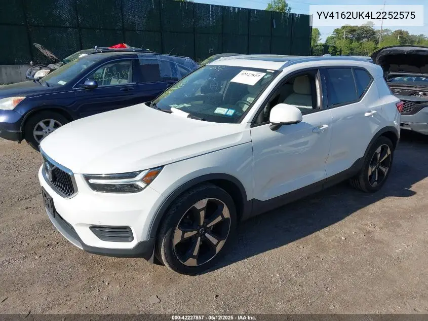 2020 Volvo Xc40 T5 Momentum VIN: YV4162UK4L2252575 Lot: 42227857
