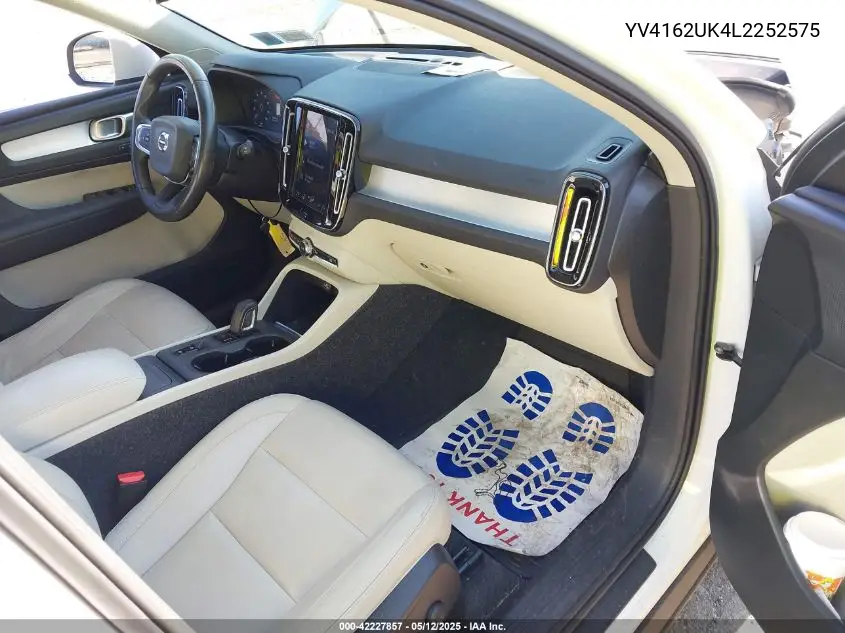 2020 Volvo Xc40 T5 Momentum VIN: YV4162UK4L2252575 Lot: 42227857
