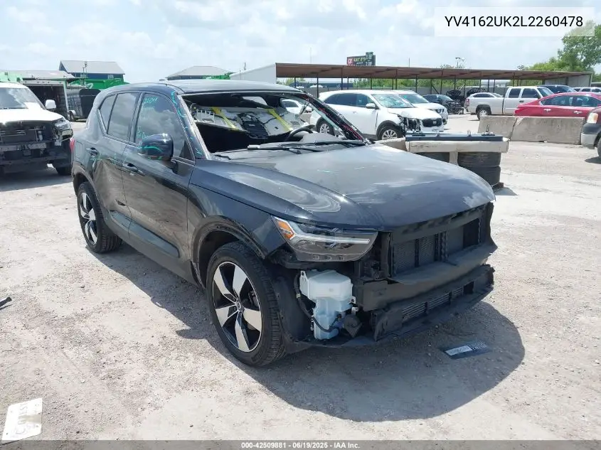2020 Volvo Xc40 T5 Momentum VIN: YV4162UK2L2260478 Lot: 42509881