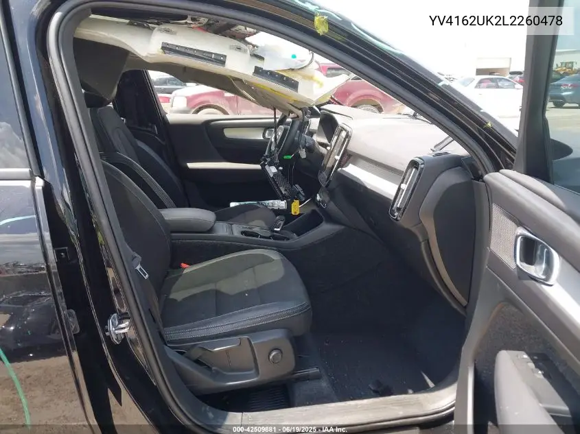 2020 Volvo Xc40 T5 Momentum VIN: YV4162UK2L2260478 Lot: 42509881