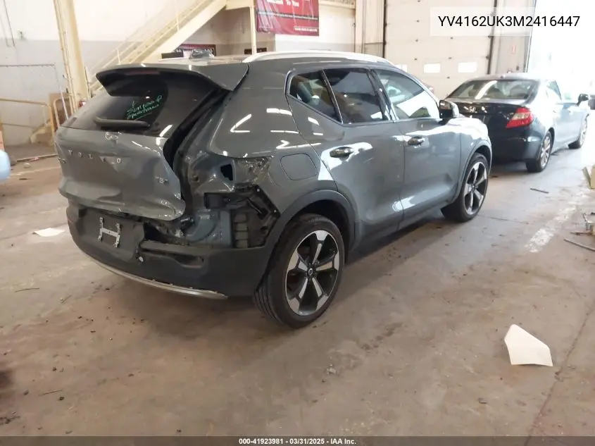 2021 Volvo Xc40 T5 Momentum VIN: YV4162UK3M2416447 Lot: 41923981