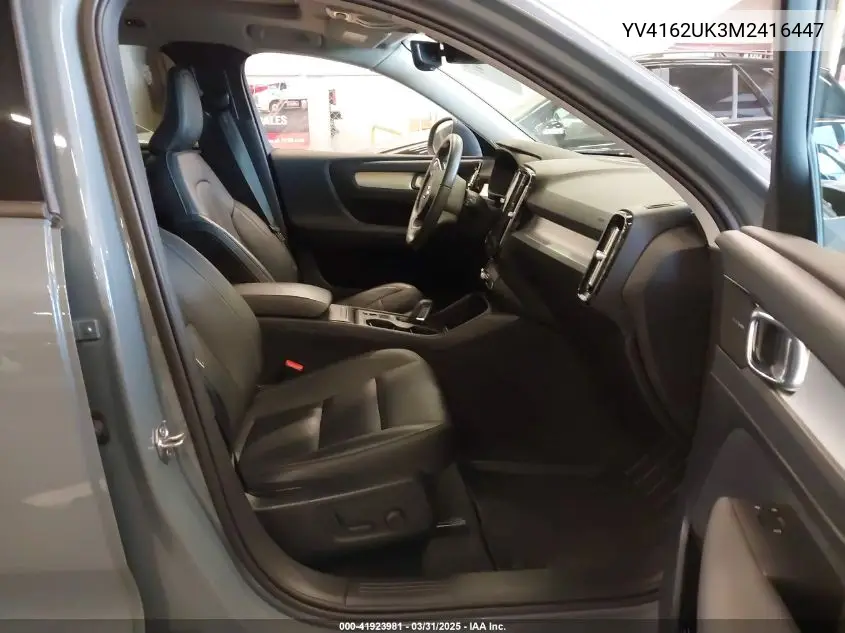 2021 Volvo Xc40 T5 Momentum VIN: YV4162UK3M2416447 Lot: 41923981