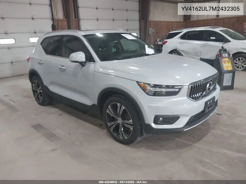 2021 Volvo Xc40 T5 Inscription VIN: YV4162UL7M2432305 Lot: 42246932
