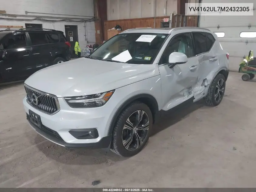 2021 Volvo Xc40 T5 Inscription VIN: YV4162UL7M2432305 Lot: 42246932