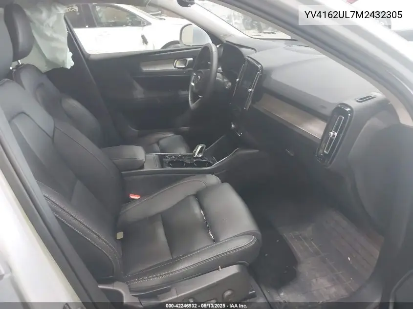 2021 Volvo Xc40 T5 Inscription VIN: YV4162UL7M2432305 Lot: 42246932