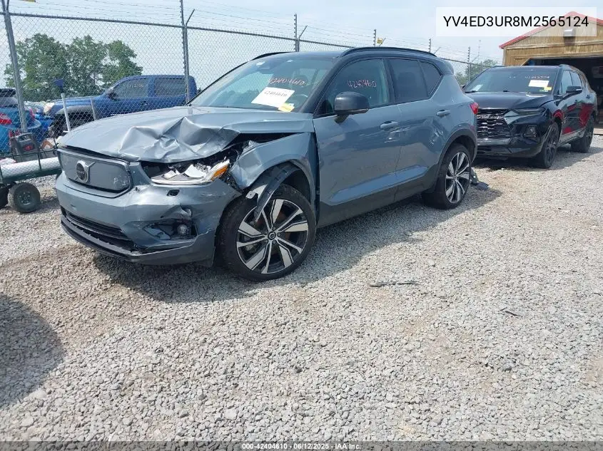 2021 Volvo Xc40 Recharge Pure Electric P8 VIN: YV4ED3UR8M2565124 Lot: 42404610