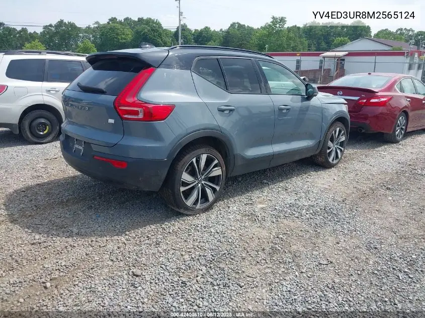 2021 Volvo Xc40 Recharge Pure Electric P8 VIN: YV4ED3UR8M2565124 Lot: 42404610
