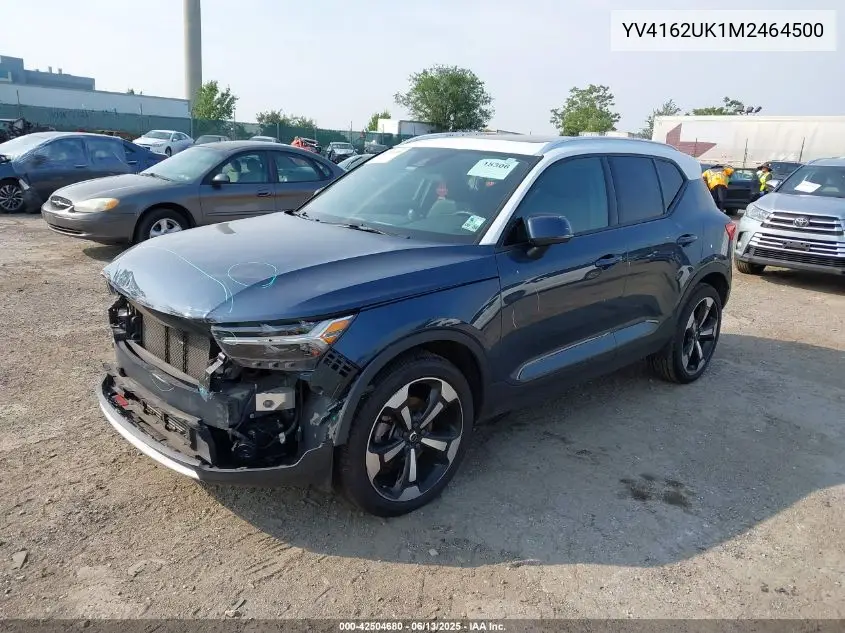 2021 Volvo Xc40 T5 Momentum VIN: YV4162UK1M2464500 Lot: 42504680