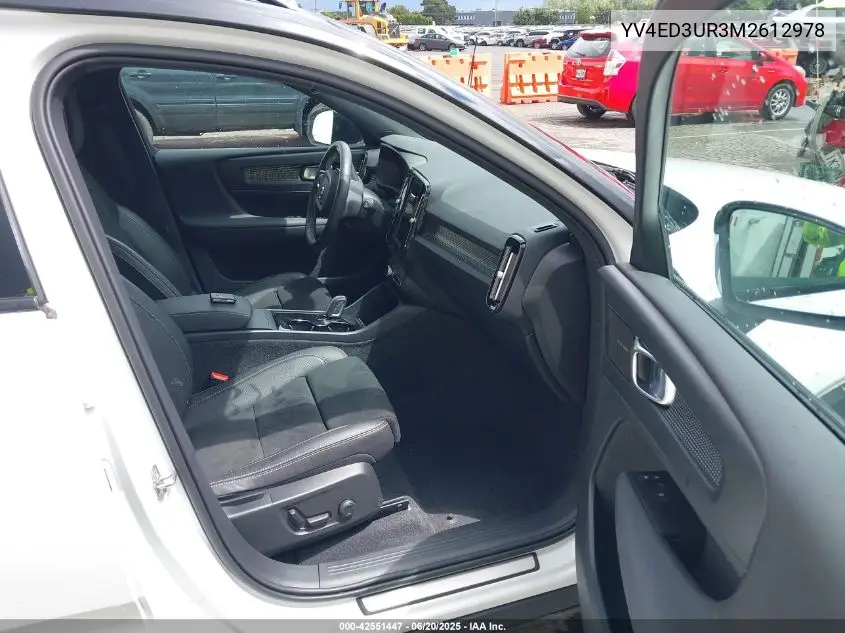 2021 Volvo Xc40 Recharge Pure Electric P8 VIN: YV4ED3UR3M2612978 Lot: 42551447