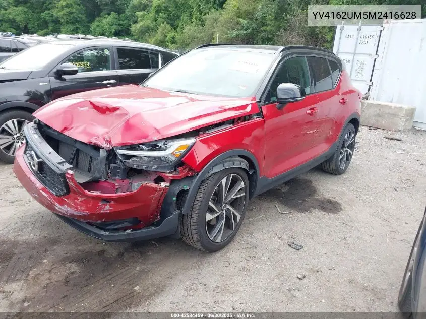 2021 Volvo Xc40 T5 R-Design VIN: YV4162UM5M2416628 Lot: 42584459