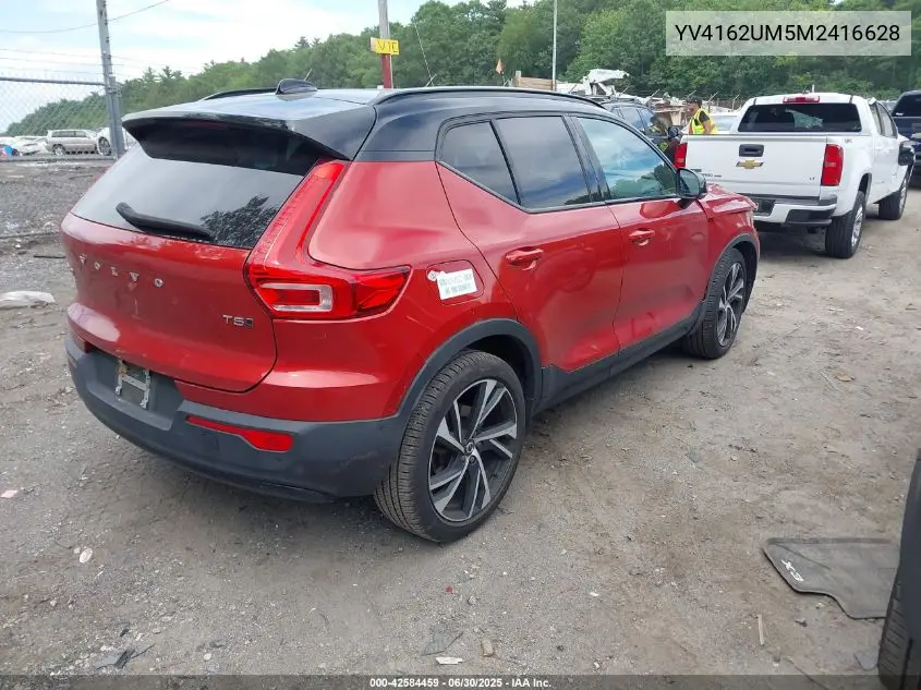 2021 Volvo Xc40 T5 R-Design VIN: YV4162UM5M2416628 Lot: 42584459