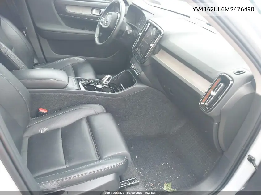 2021 Volvo Xc40 T5 Inscription VIN: YV4162UL6M2476490 Lot: 42645379
