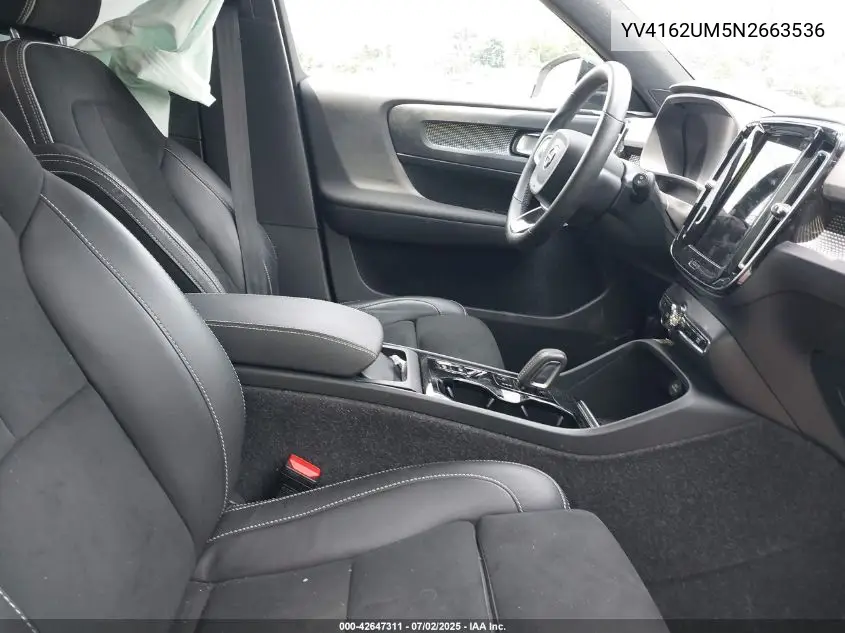 2022 Volvo Xc40 T5 R-Design VIN: YV4162UM5N2663536 Lot: 42647311