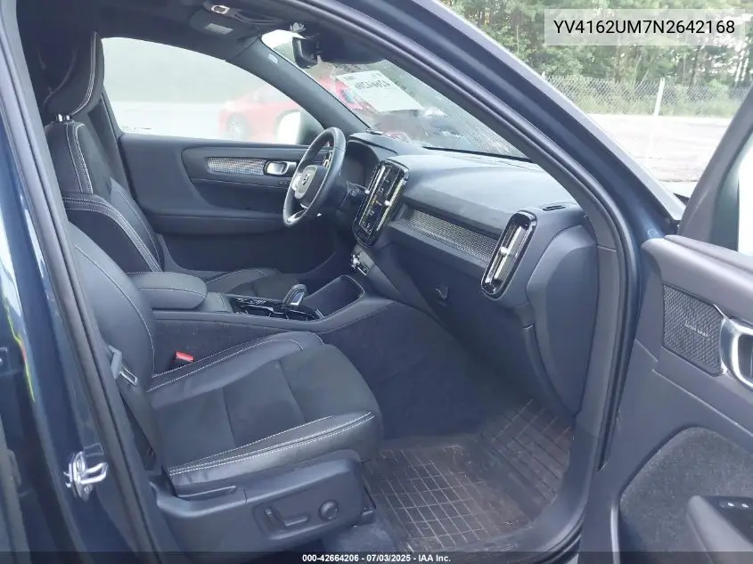 2022 Volvo Xc40 T5 R-Design VIN: YV4162UM7N2642168 Lot: 42664206