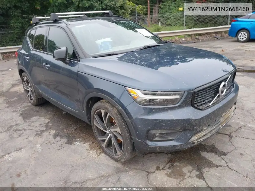 2022 Volvo Xc40 T5 R-Design VIN: YV4162UM1N2668460 Lot: 42698746