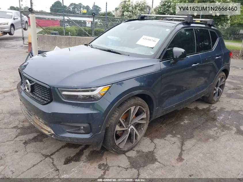 2022 Volvo Xc40 T5 R-Design VIN: YV4162UM1N2668460 Lot: 42698746