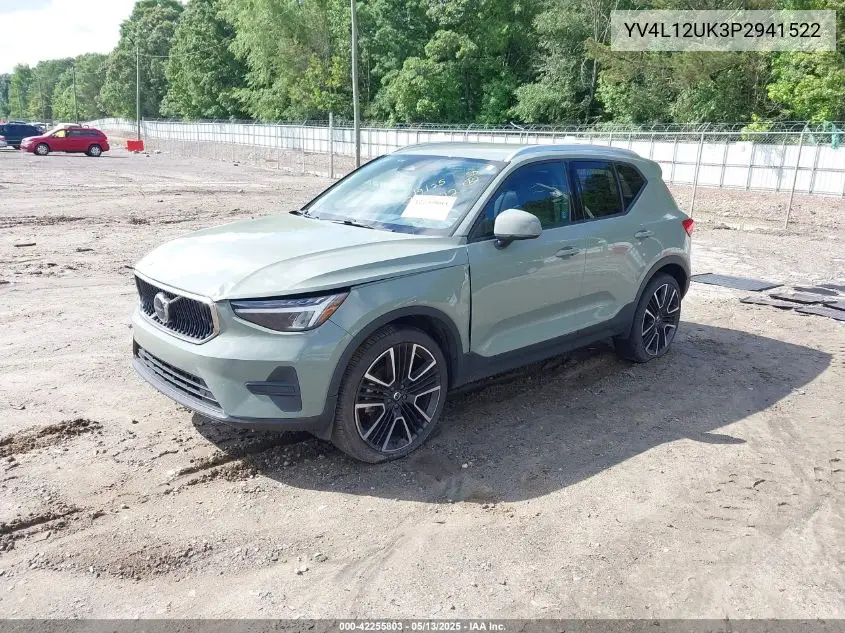 2023 Volvo Xc40 B5 Core VIN: YV4L12UK3P2941522 Lot: 42255803