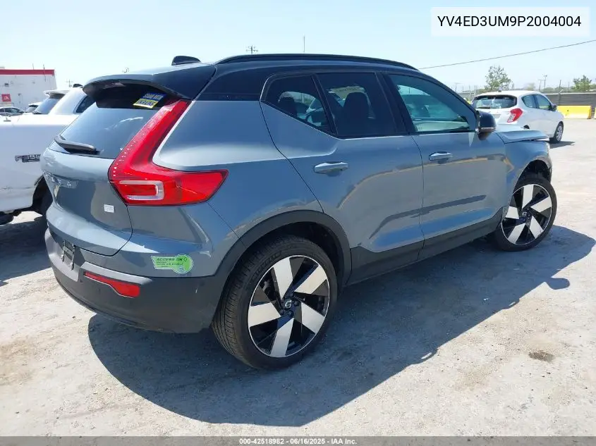 2023 Volvo Xc40 Recharge Pure Electric Twin Ultimate VIN: YV4ED3UM9P2004004 Lot: 42518982