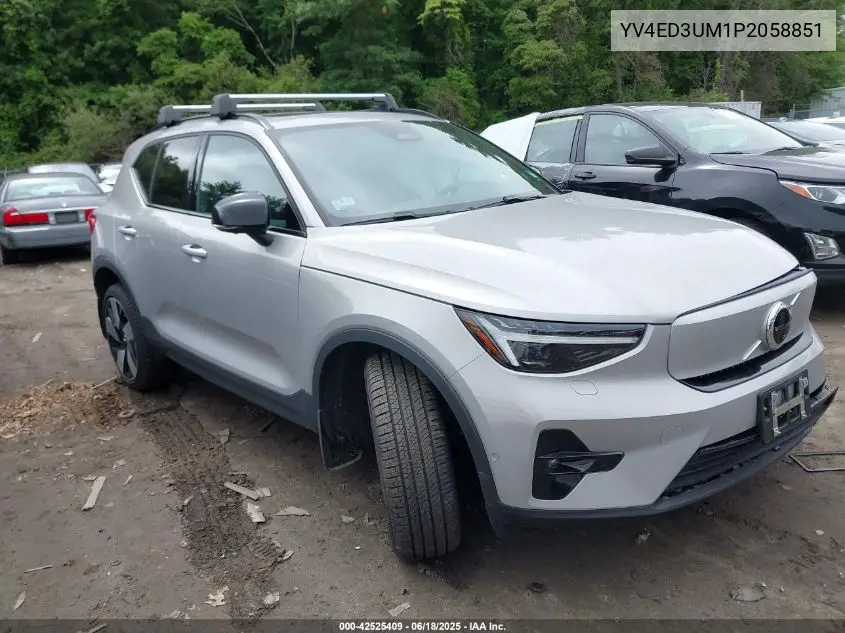 2023 Volvo Xc40 Recharge Pure Electric Twin Ultimate VIN: YV4ED3UM1P2058851 Lot: 42525409