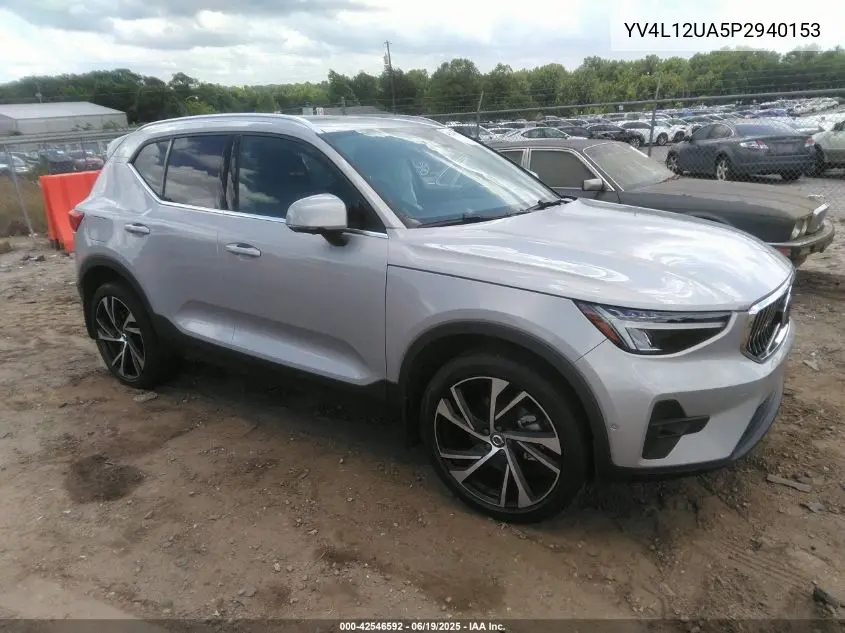 2023 Volvo Xc40 B5 Ultimate Bright Theme VIN: YV4L12UA5P2940153 Lot: 42546592