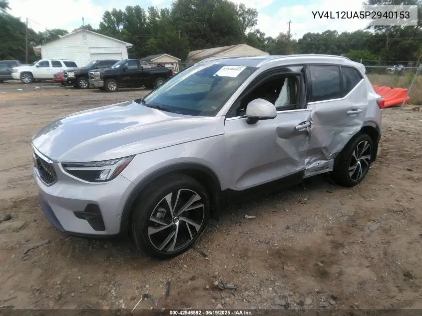 2023 Volvo Xc40 B5 Ultimate Bright Theme VIN: YV4L12UA5P2940153 Lot: 42546592