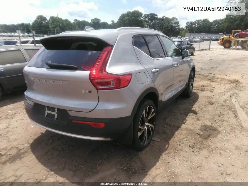 2023 Volvo Xc40 B5 Ultimate Bright Theme VIN: YV4L12UA5P2940153 Lot: 42546592