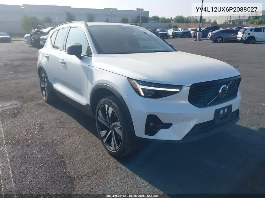 2023 Volvo Xc40 B5 Ultimate Dark Theme VIN: YV4L12UX6P2088027 Lot: 42592148