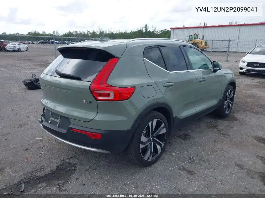 2023 Volvo Xc40 B5 Plus Bright Theme VIN: YV4L12UN2P2099041 Lot: 42614962