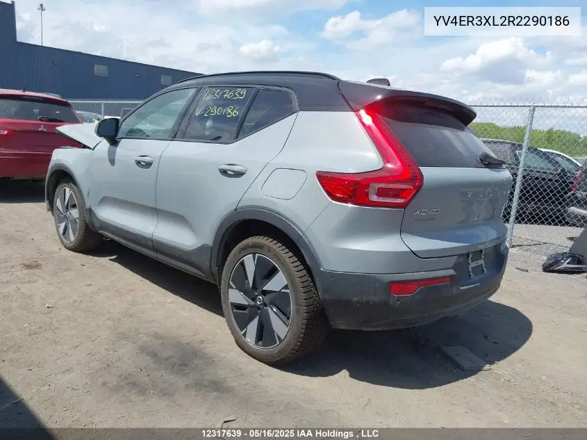 2024 Volvo Xc40 VIN: YV4ER3XL2R2290186 Lot: 12317639
